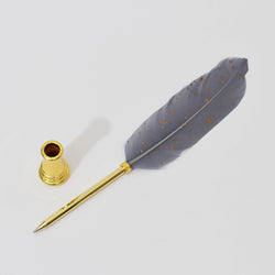 Quill Ballpoint Pen & Stand Set - Duck