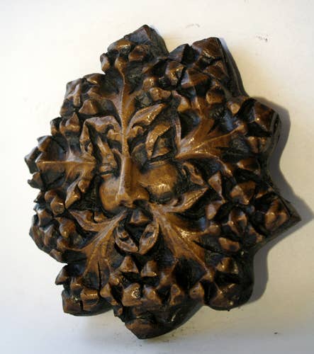 Reproduction Medieval Carving - Pagan Green Man I