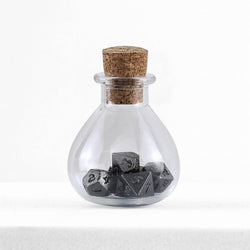 Mini Metal RPG Dice Set - Unseelie Bottle (Gunmetal)