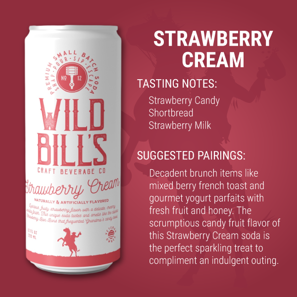 Cane Sugar Craft Soda - Strawberry Cream