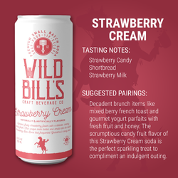 Cane Sugar Craft Soda - Strawberry Cream