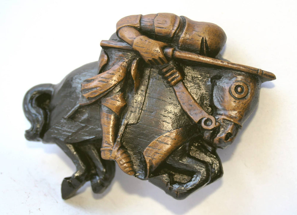 Reproduction Medieval Carving - Knight on Horse