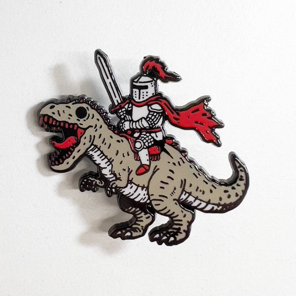 Enamel Pin - Dino Knight