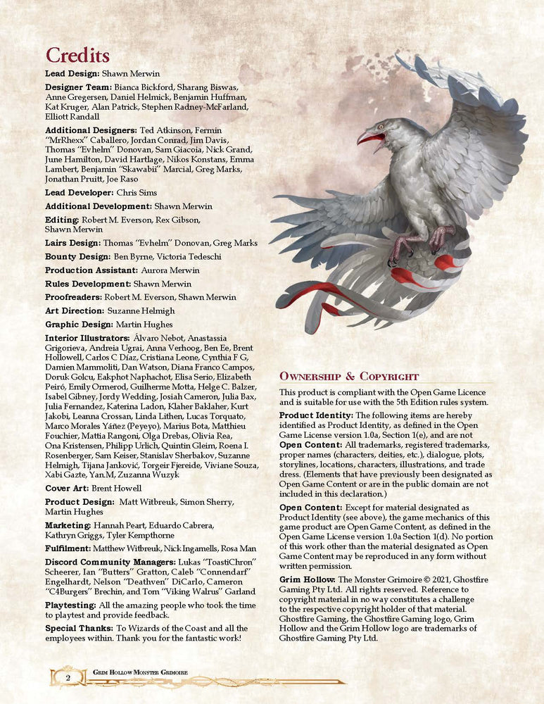 Grim Hollow: The Monster Grimoire (5E)