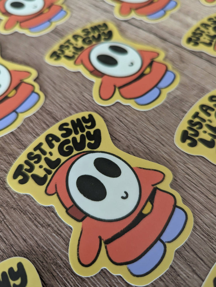 Vinyl Sticker - Mario Just a Shy Little Guy