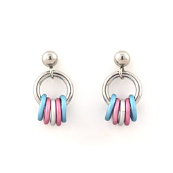 Pridemaille Tiny Hoop Earring - Transgender Pride