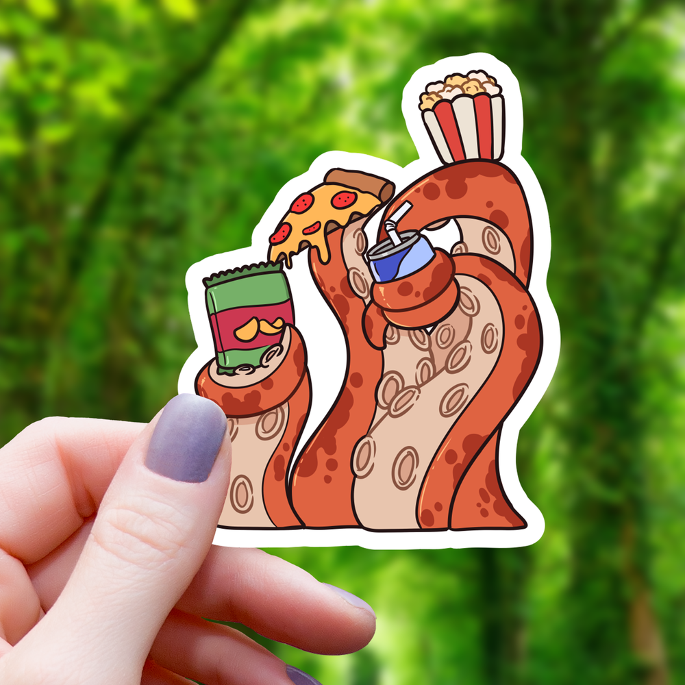 Vinyl Sticker - Snacken' Kraken
