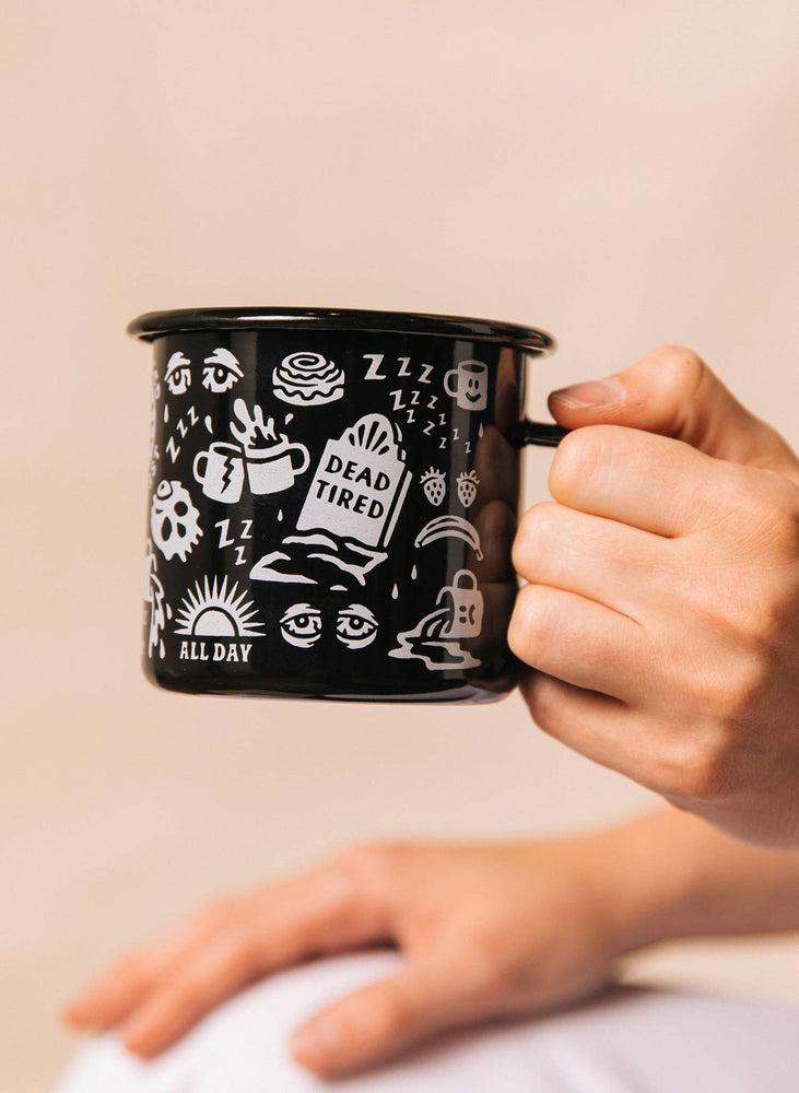 Enamel Mug - Dead Tired