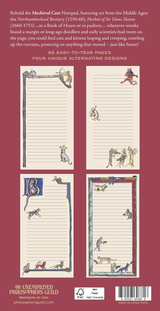 Notepad - Medieval Cats