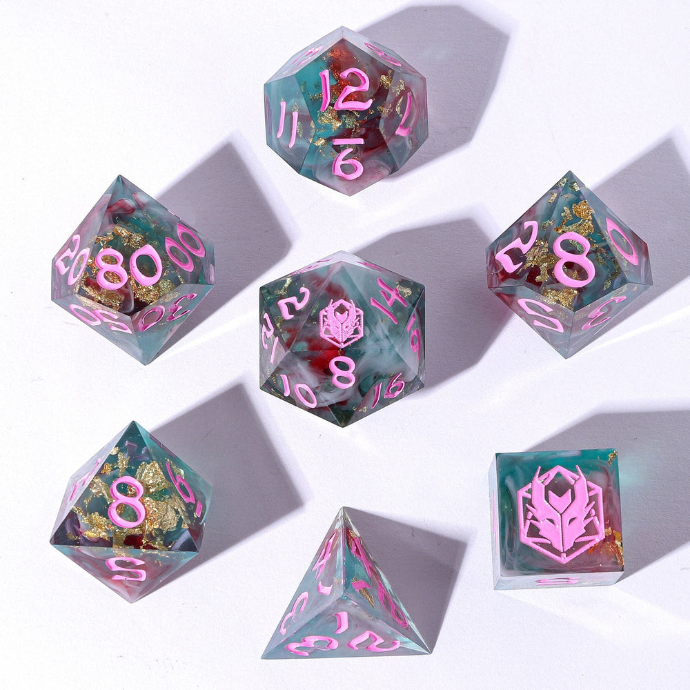 Sharp Edge Resin Dice Set - Captured Magic (Interstellar Vortex)