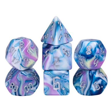 RPG Dice Set - Blooming Violets