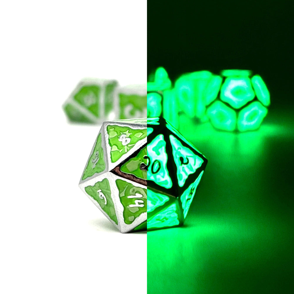 Metal RPG Dice Set - Ooze Crypt Creeper