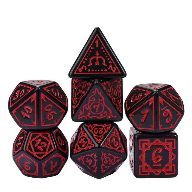RPG Dice Set - Dried Blood
