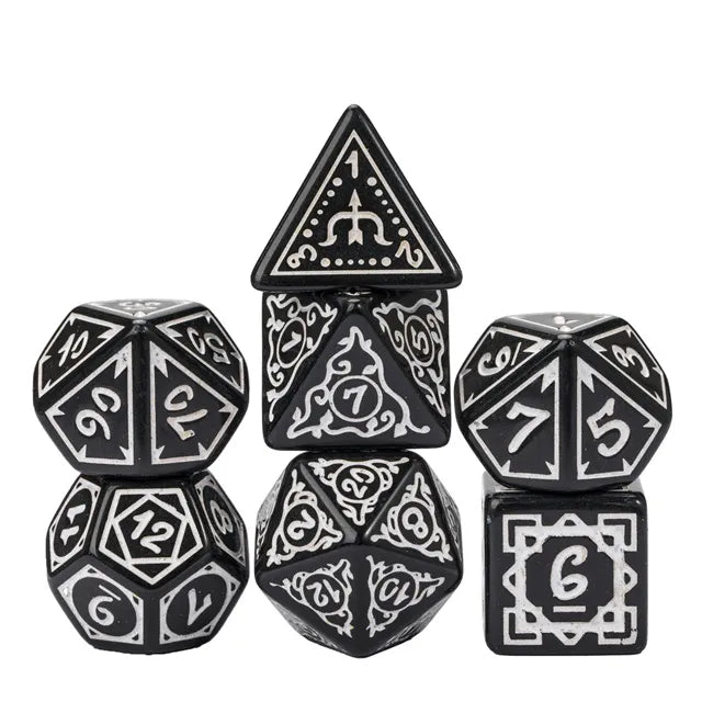 RPG Dice Set - Cryptic Knots (Misty)