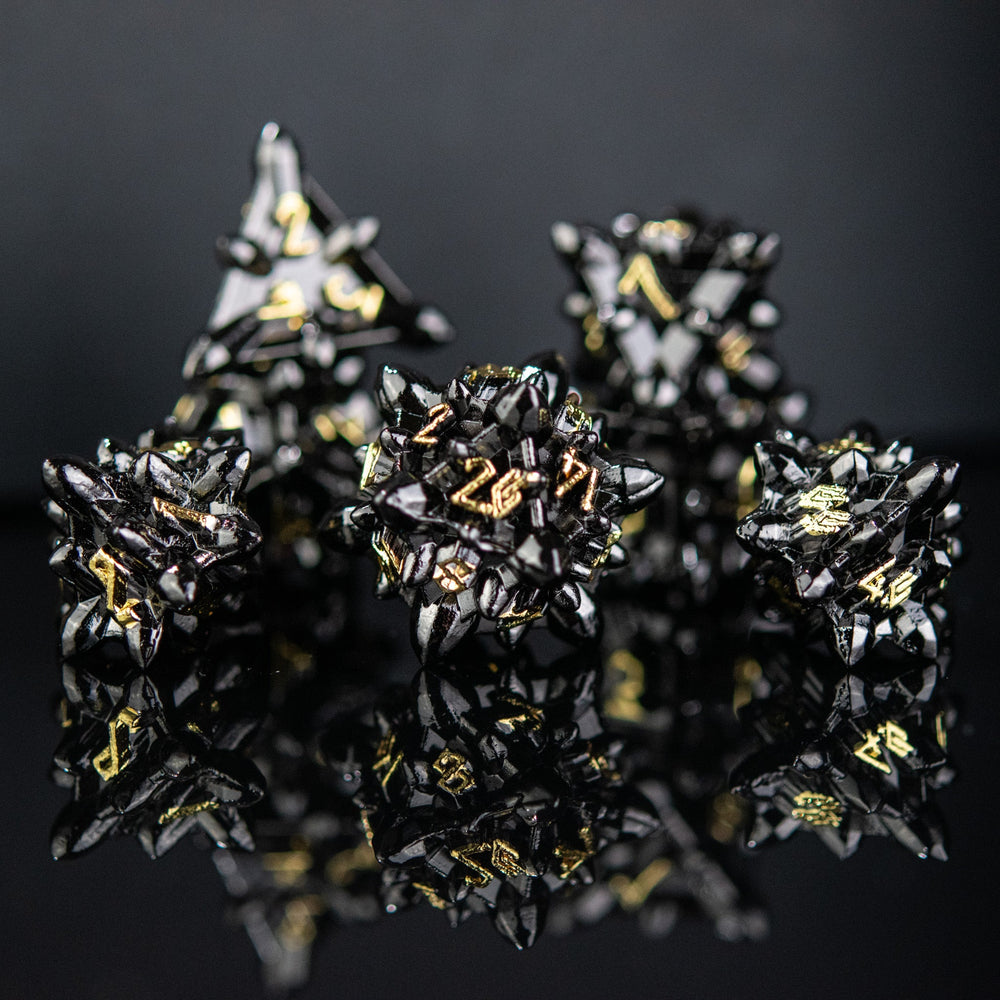 RPG Metal Dice Set - Asteroid Fields Astraea