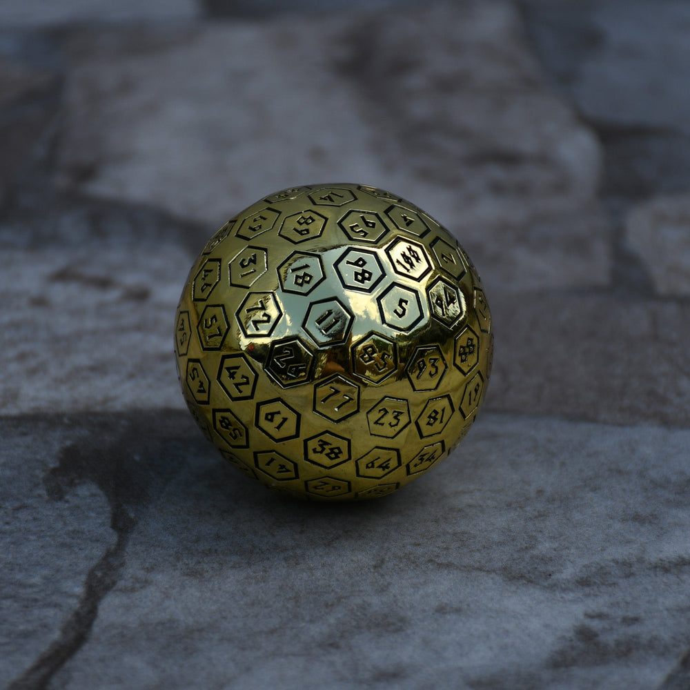 Metal D100 Orb - Black and Gold