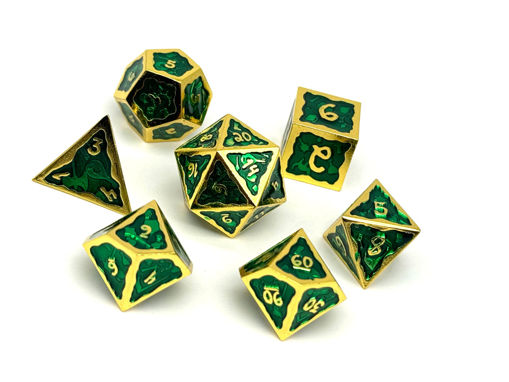 Metal RPG Dice Set - Ooze Eerie Greed