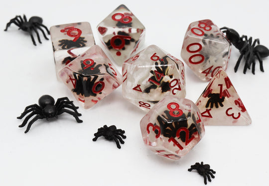 RPG Dice Set - Black Widow
