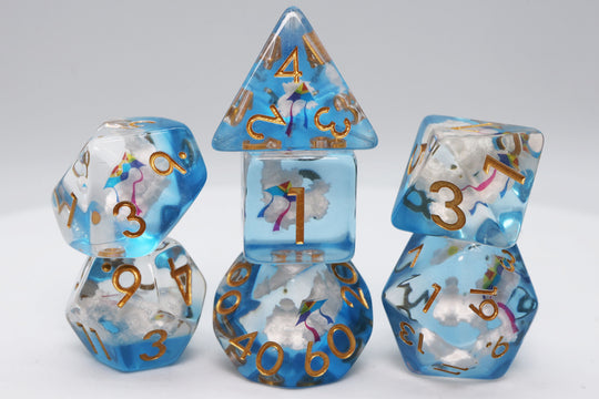 RPG Dice Set - Kite and Clouds