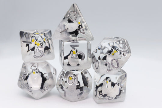 RPG Dice Set - Baby Penguin