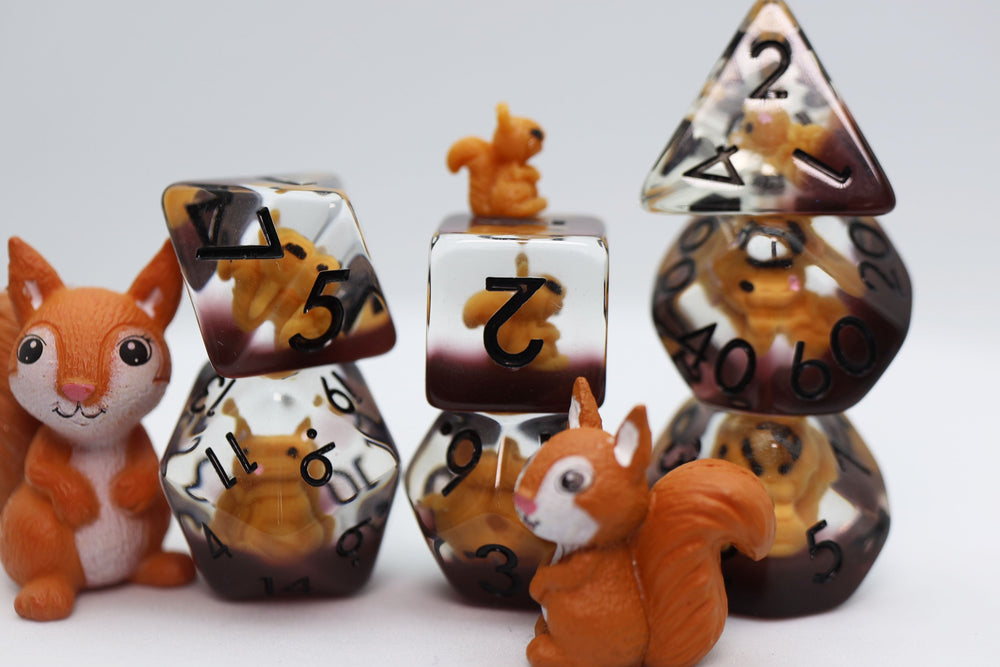 RPG Dice Set - Squirrel
