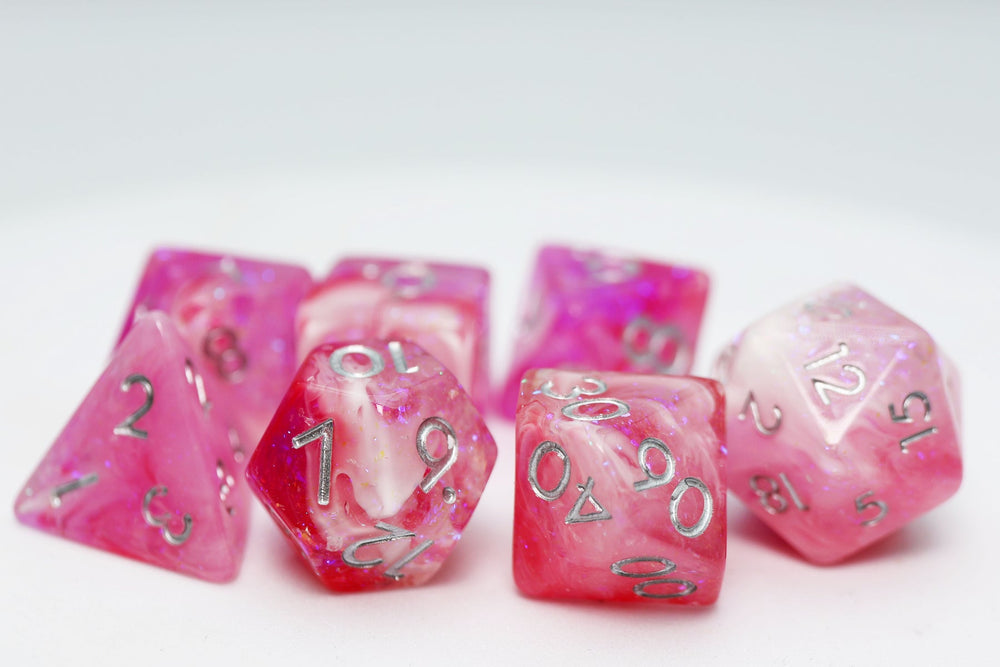 RPG Dice Set - Flushed Frost