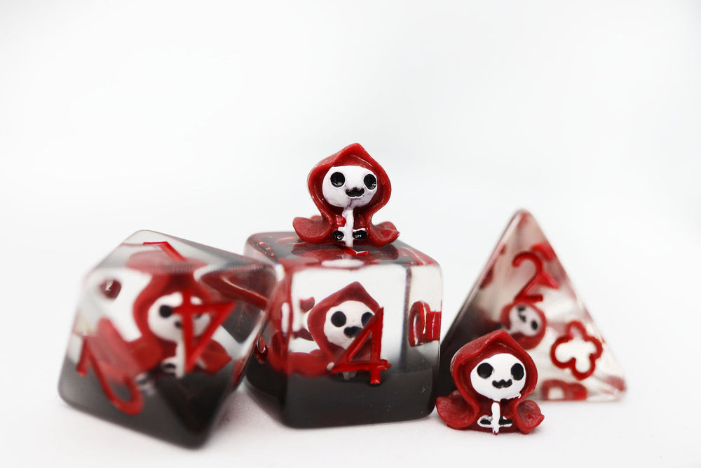 RPG Dice Set - Red Reaper