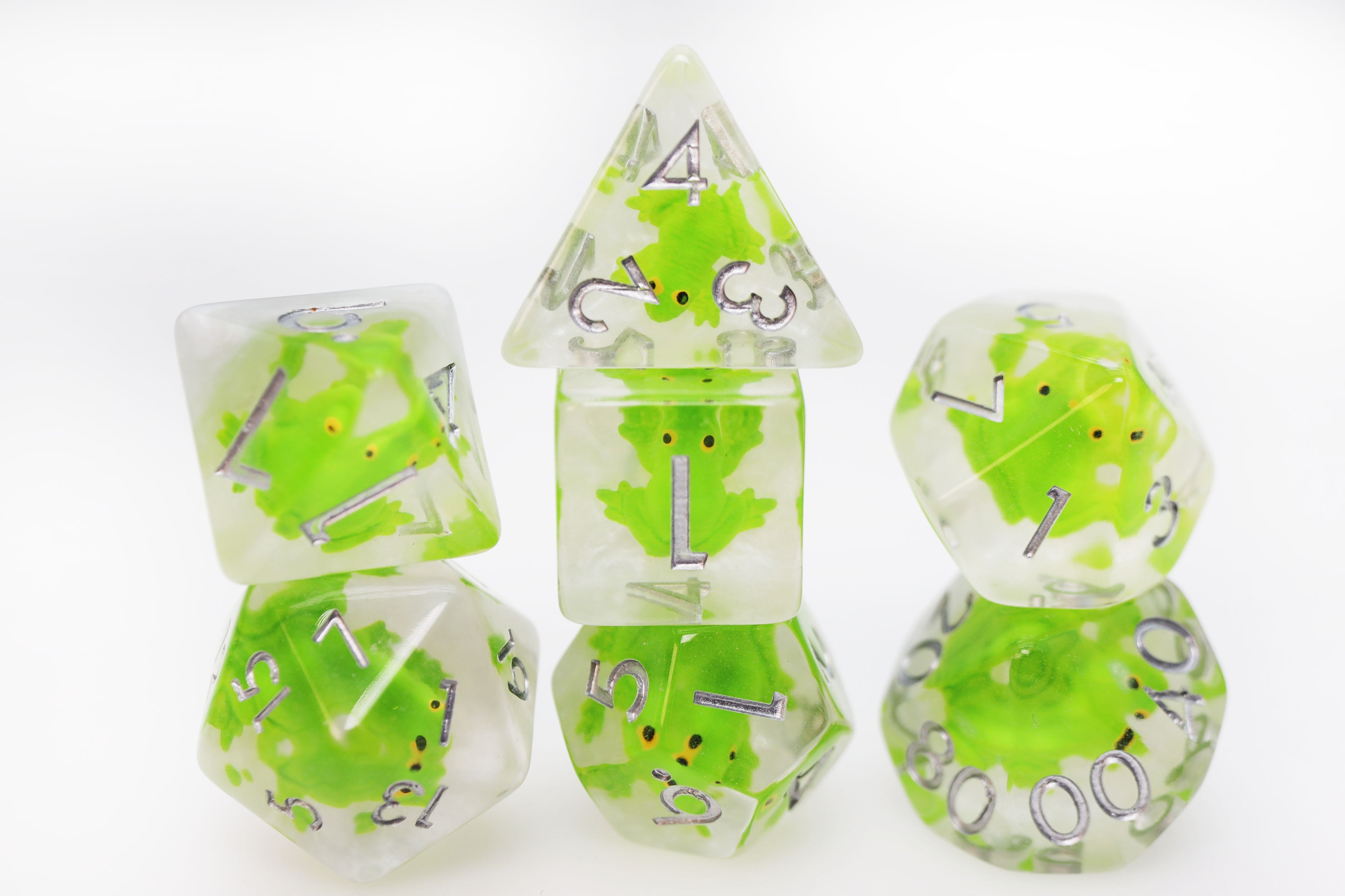 RPG Dice Set - Frozen Frog