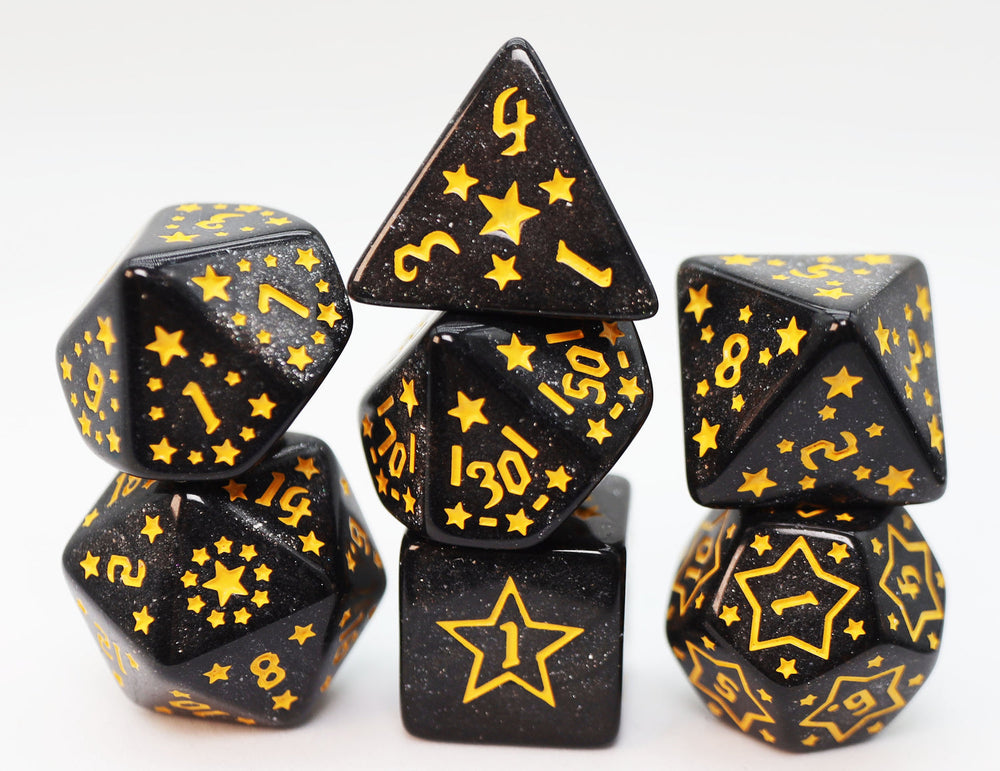 RPG Dice Set - Shooting Stars (Barium)