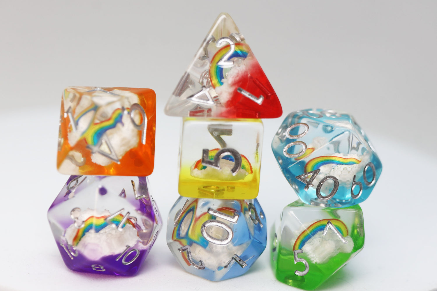 RPG Dice Set - Double Rainbow