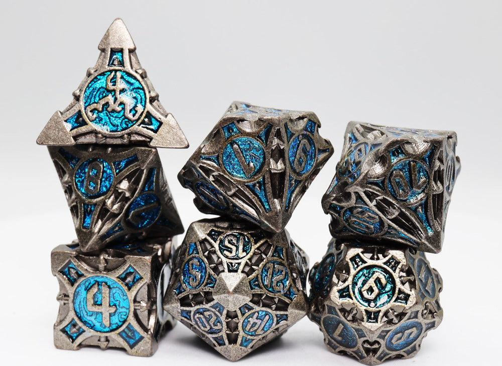 Metal RPG Dice Set - Quiver of Arrows (Cybernetic)