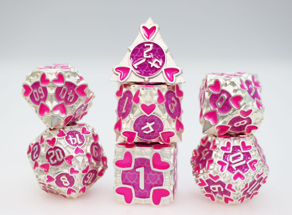 Metal RPG Dice Set - Erotes' Arrow (Hedylogos)