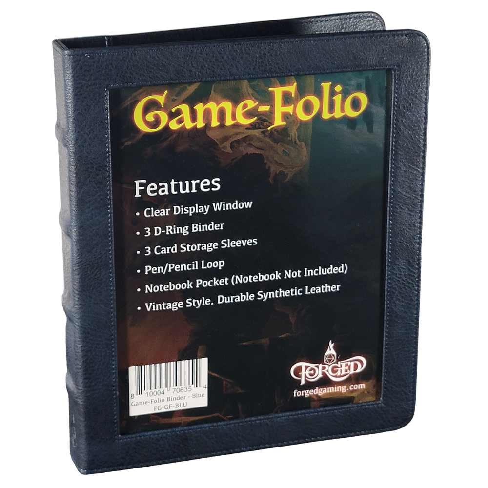 Game-Folio RPG Binder and Character Journal - Blue