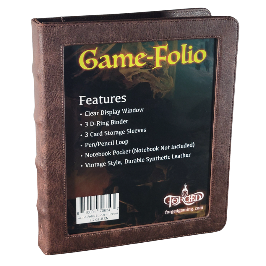 Game-Folio RPG Binder and Character Journal - Brown