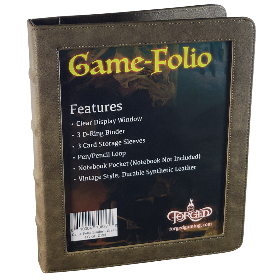 Game-Folio RPG Binder and Character Journal - Green