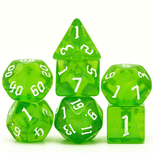 RPG Dice Set - Forest Elemental