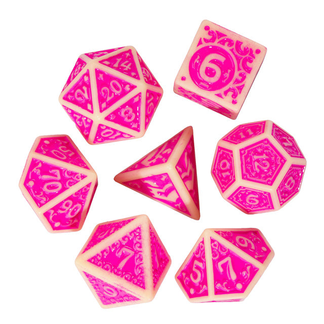 RPG Dice Set - Fuscia Depths