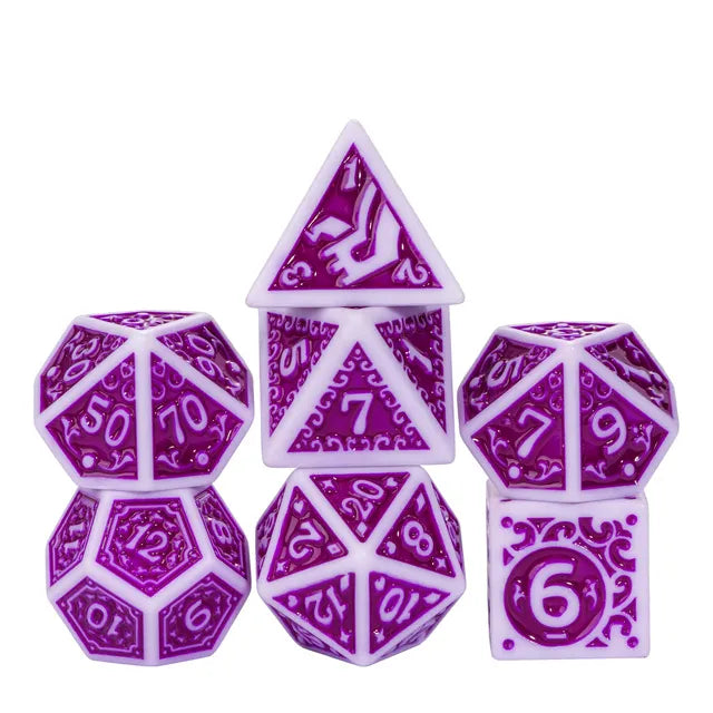 RPG Dice Set - Grape Explosion