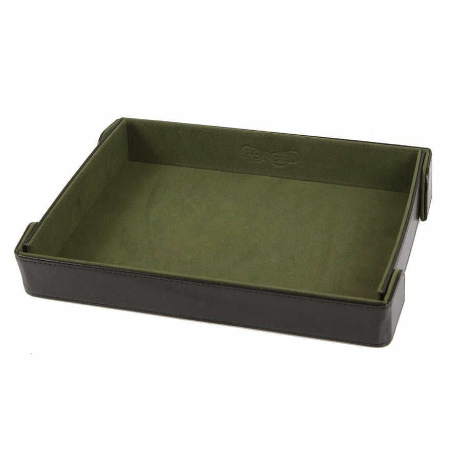 Rectangular Magnetic Dice Tray - Green