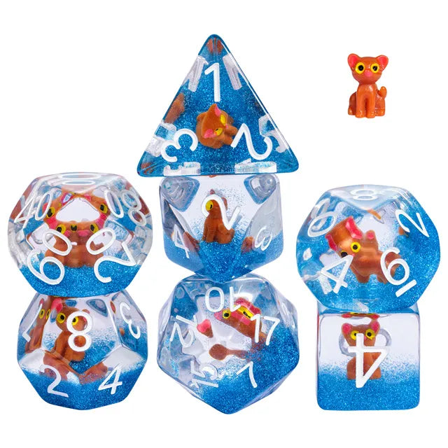 RPG Dice Set - Honey the Cat