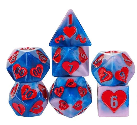 RPG Dice Set - Love is in the Air