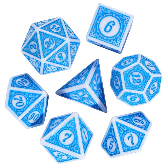 RPG Dice Set - Ocean Brine Motif