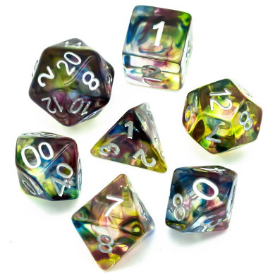 RPG Dice Set - Northern Lights