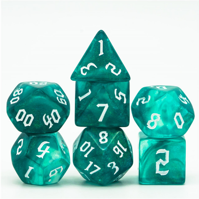 RPG Dice Set - Ocean Elemental