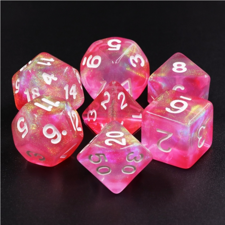 RPG Dice Set - Pink Bunny