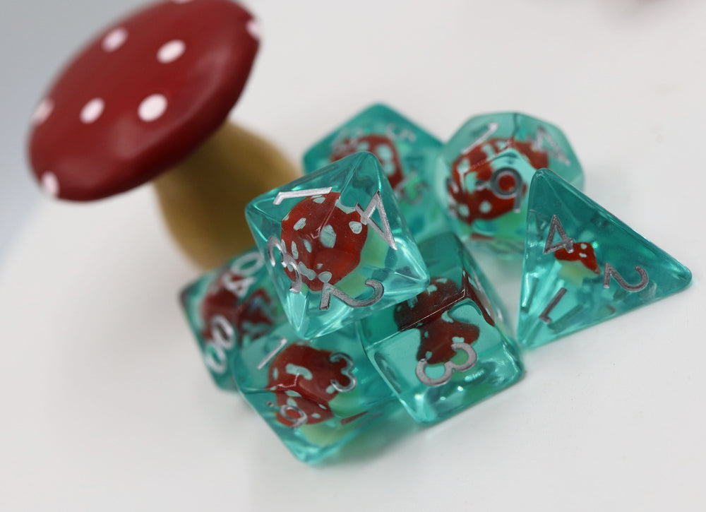 RPG Dice Set - Power Up Mushroom
