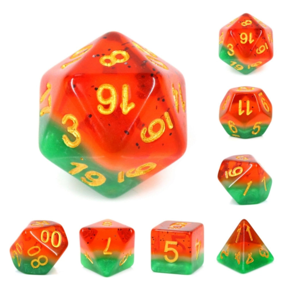 RPG Dice Set - Watermelon