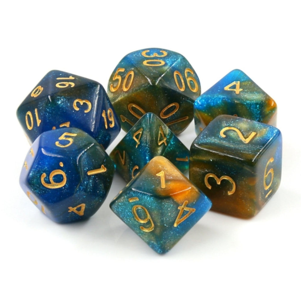 RPG Dice Set - River at Dusk