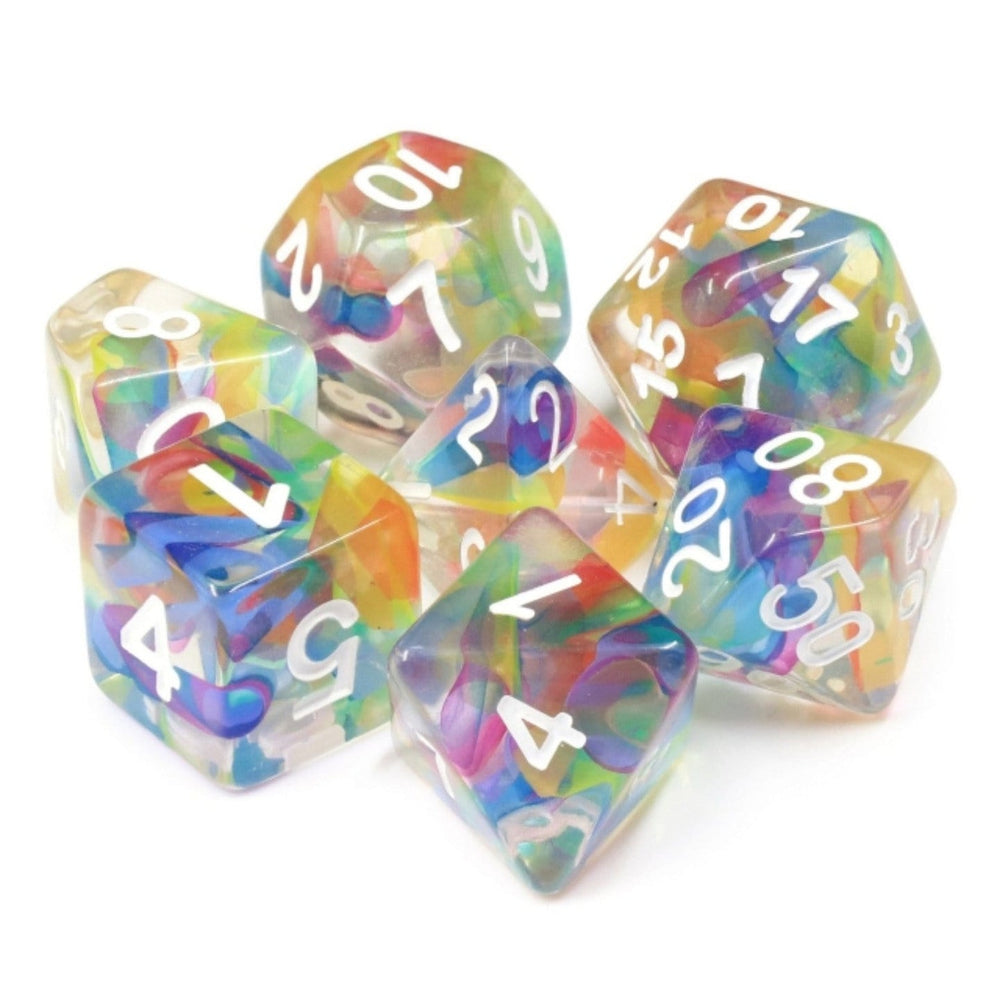 RPG Dice Set - Rainbow Ribbon
