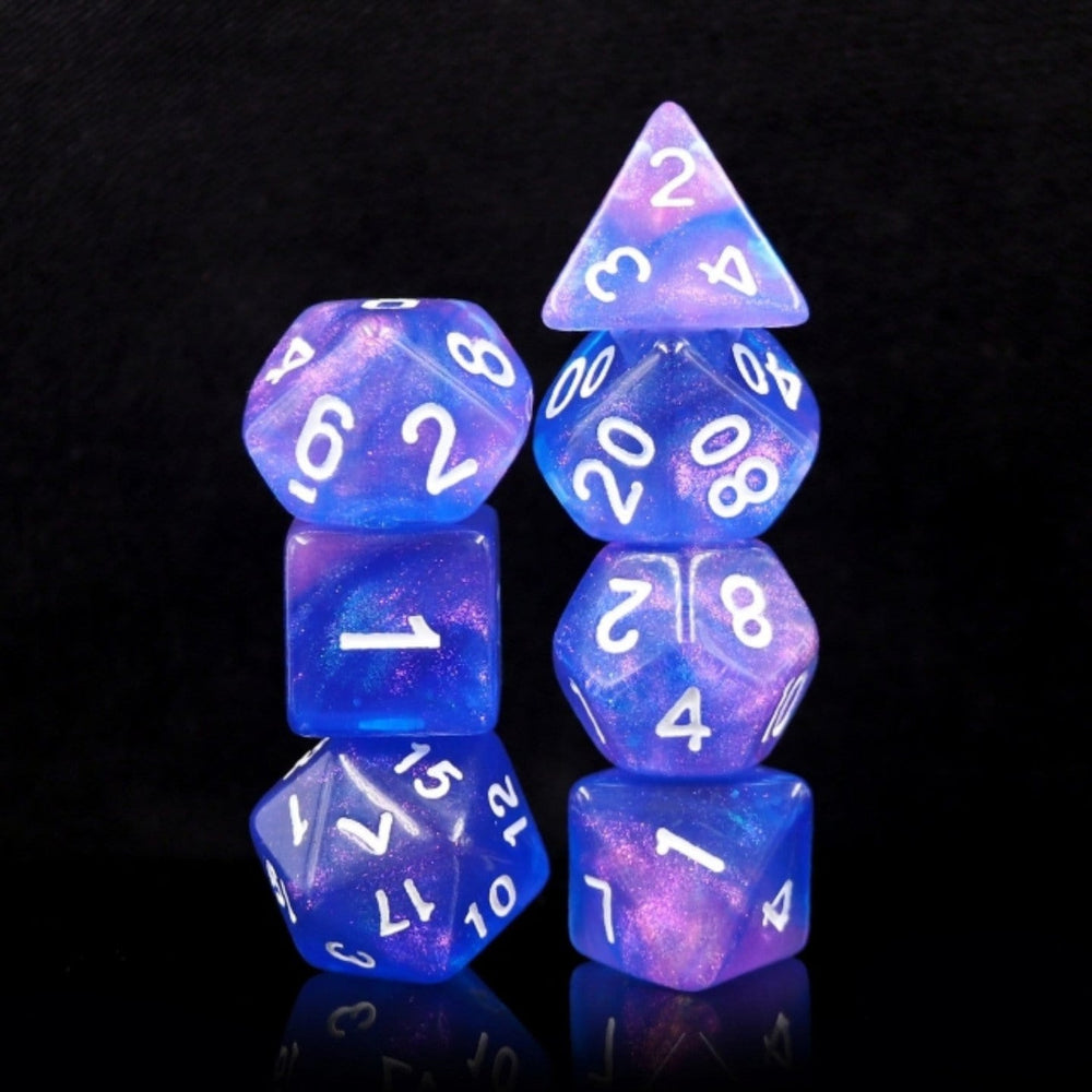 RPG Dice Set - Sapphire Phantom
